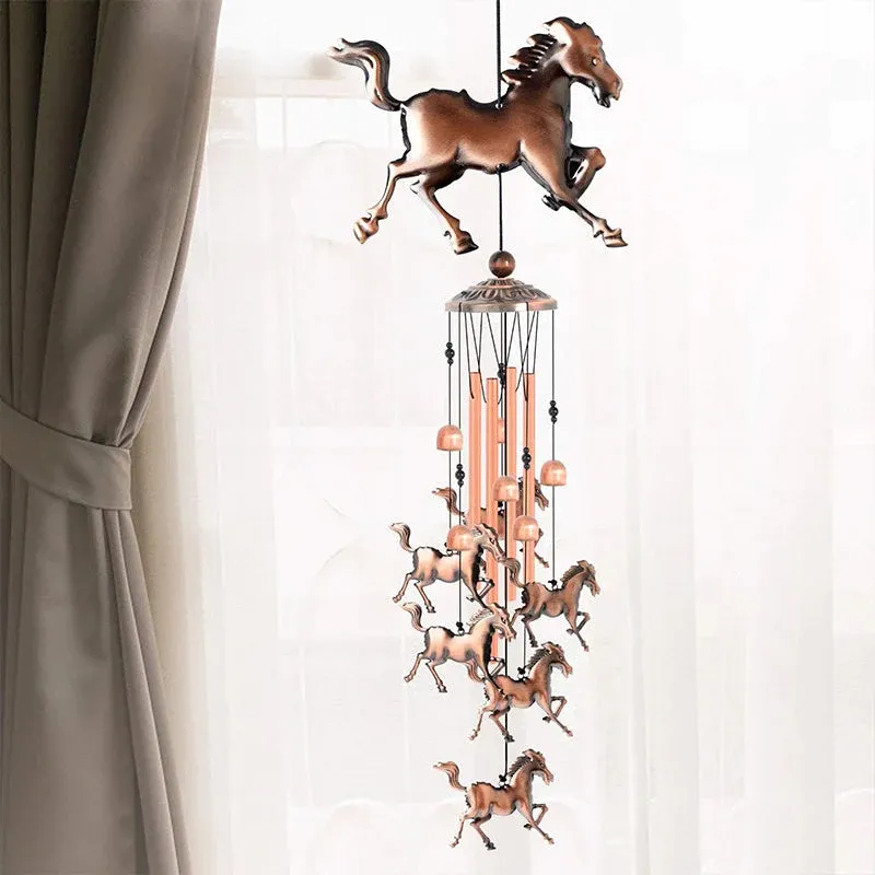 Hot Sale Retro Bronze Horse Wind Chime